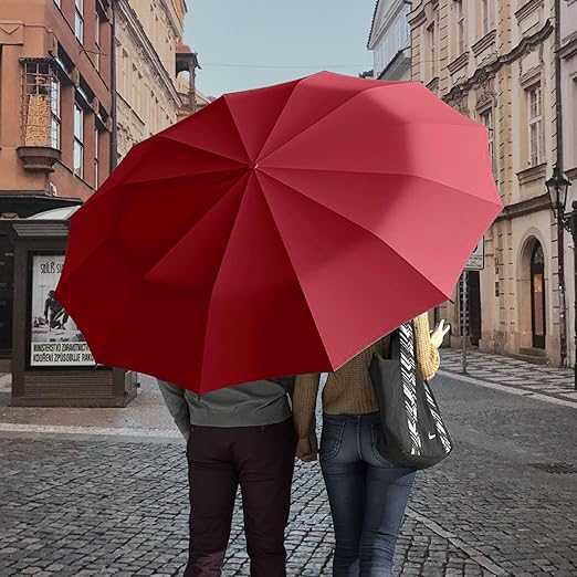 Windproof Travel Strong Compact Folding Umbrella