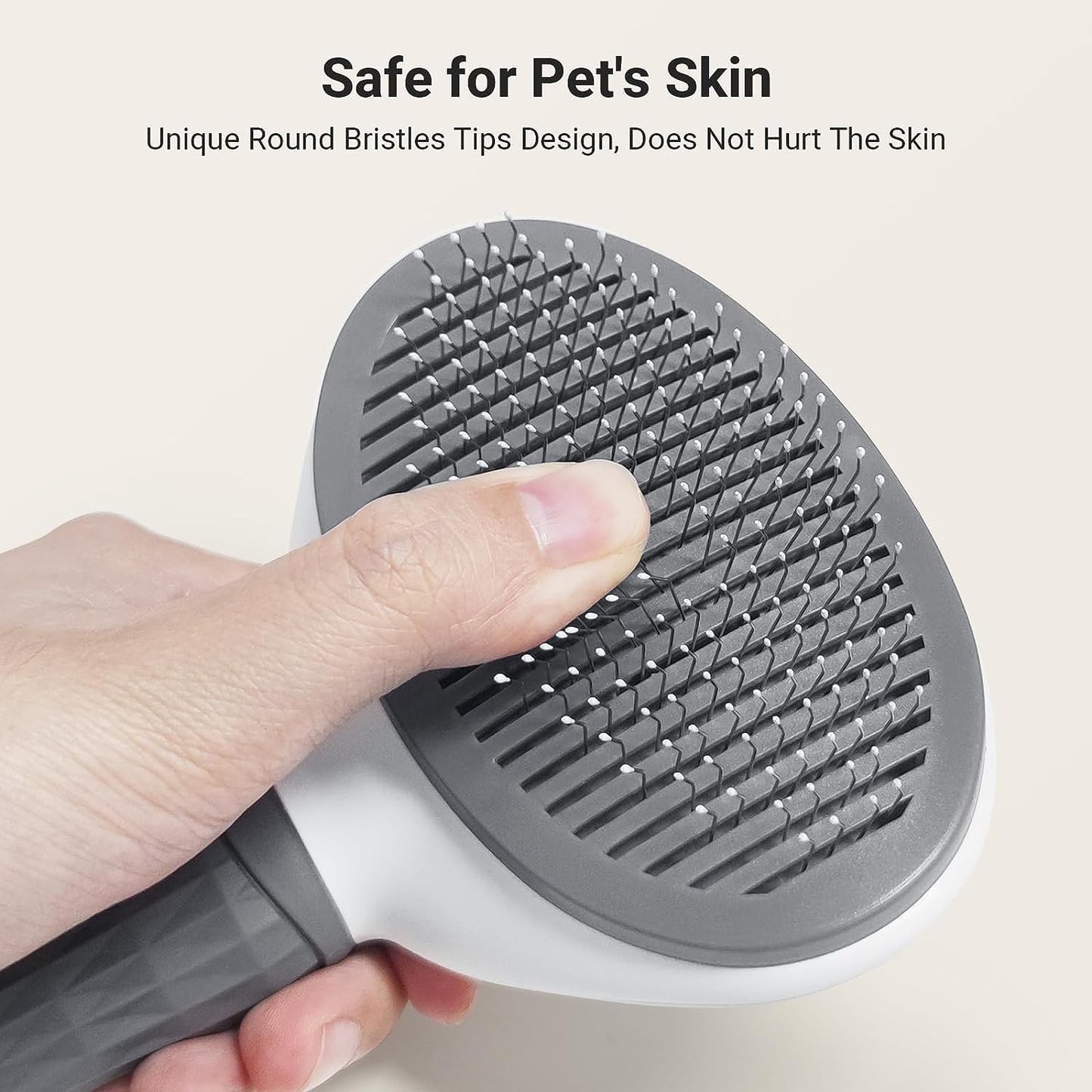 Pet Grooming Brush – Shedding & Flea Removal Comb for Cats & Dogs
