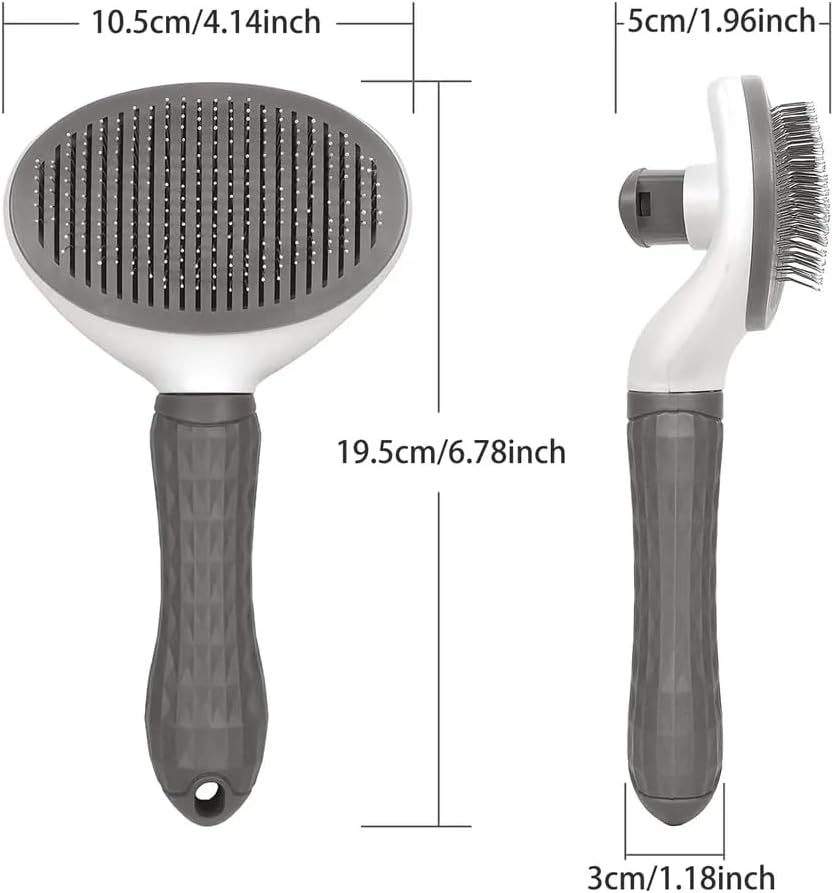 Pet Grooming Brush – Shedding & Flea Removal Comb for Cats & Dogs