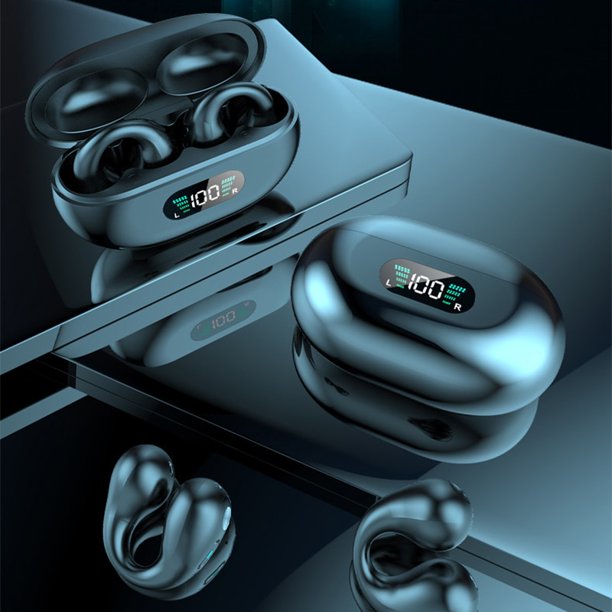 Ear Bone Conduction Earring Type Sports Clip Ear Wireless Bluetooth Earphone
