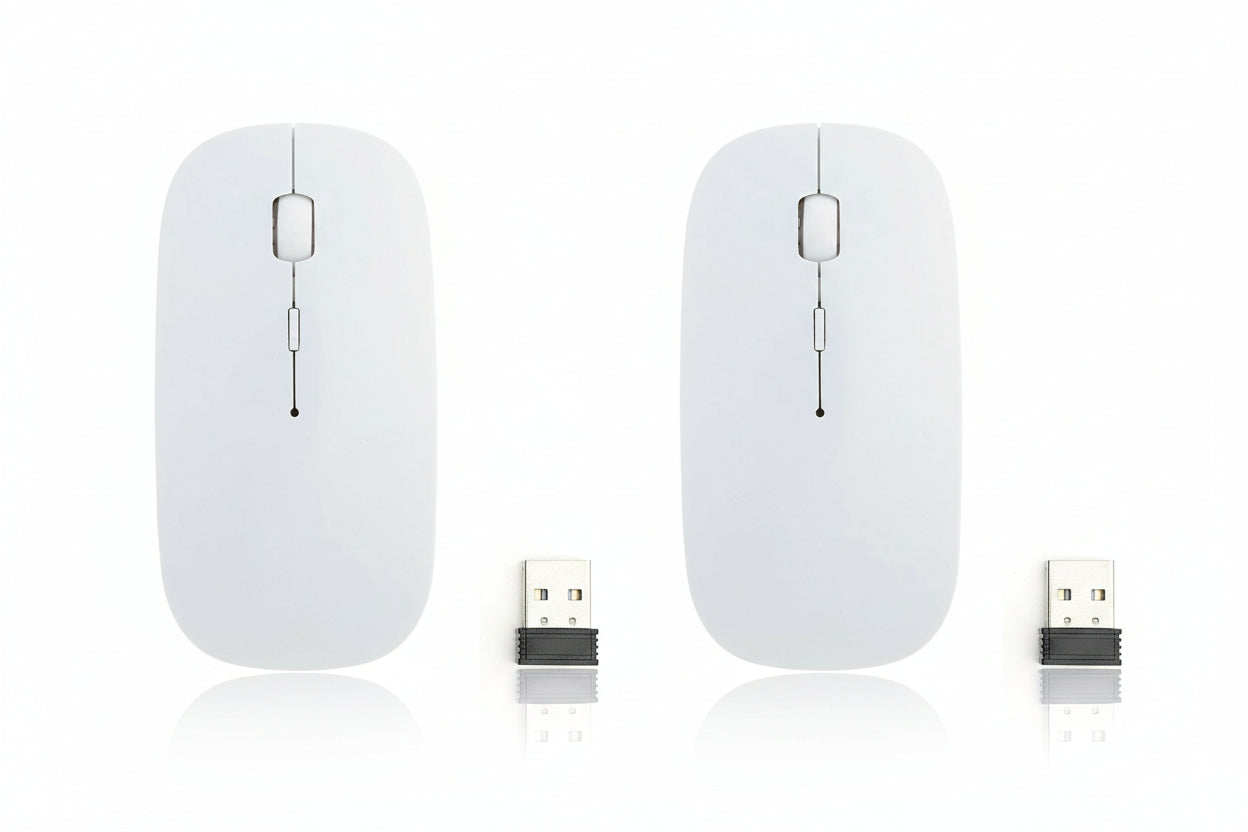 2 Pack - 2.4 GHz Wireless Cordless Mouse Mice Optical Scroll For PC Laptop Computer + USB