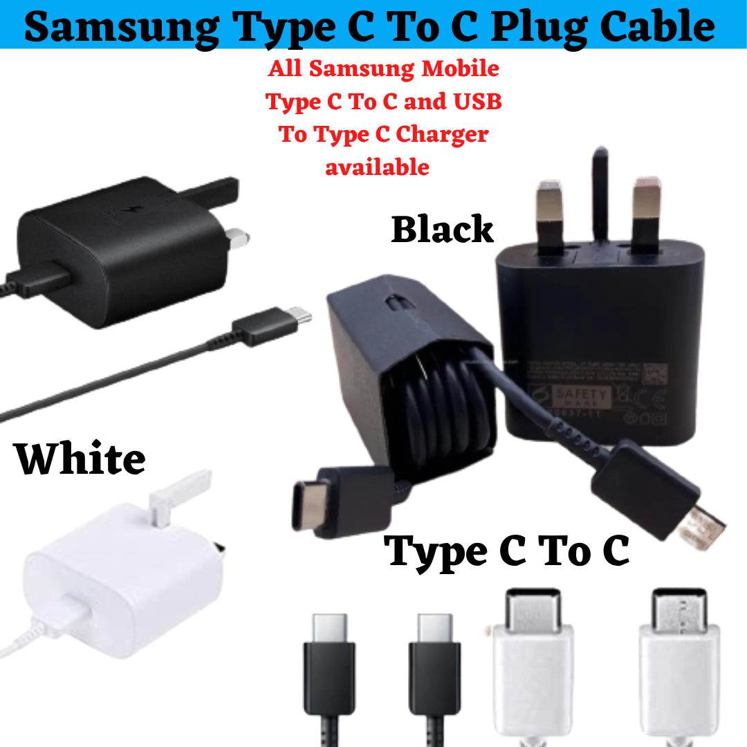 25W Super Fast Charger & Cable for Samsung