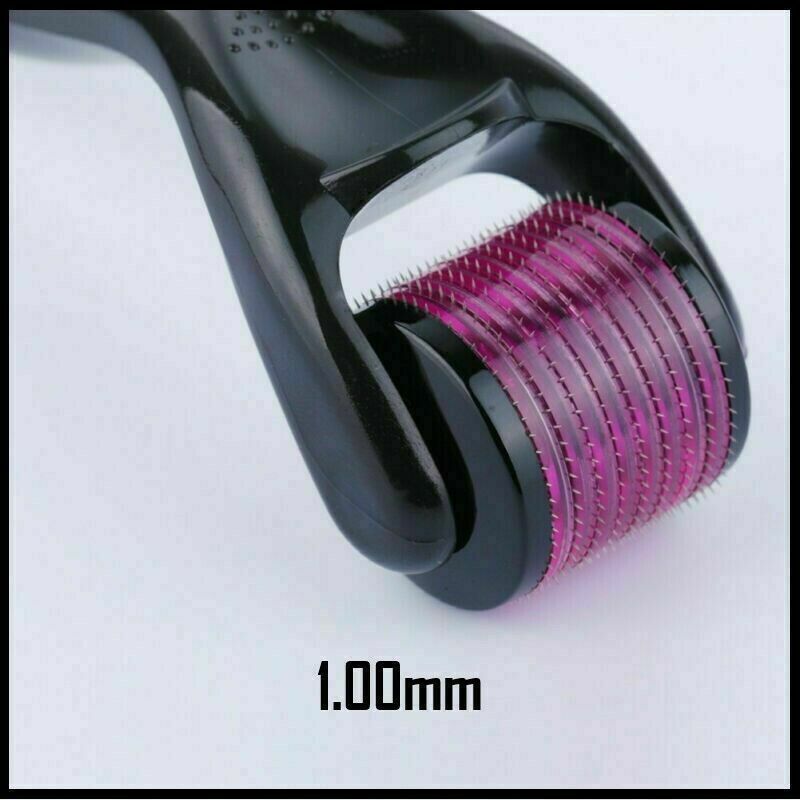 2 Pack DERMA ROLLER 540 Titanium Micro Needle Facial Skin Roller Cellulite Hair Growth