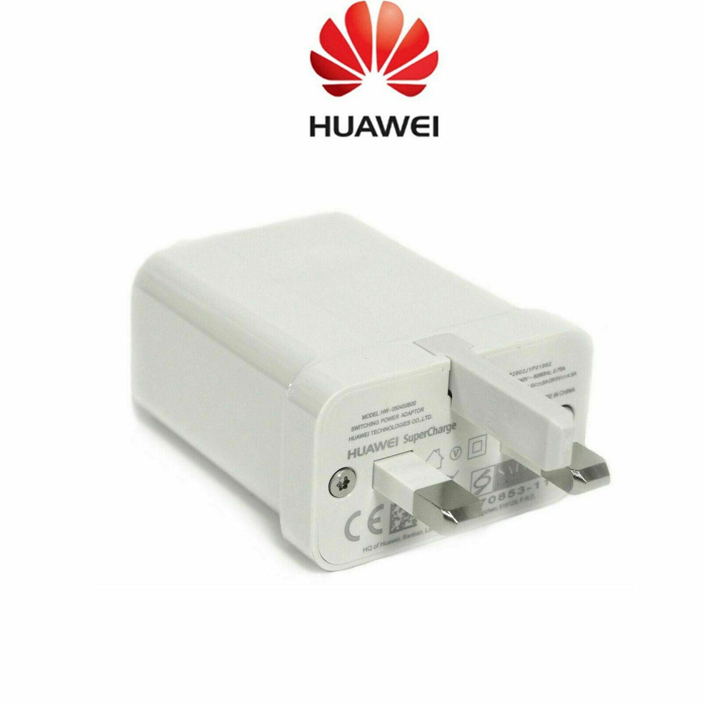 Huawei Super Mains Charger Plug USB-C and cable