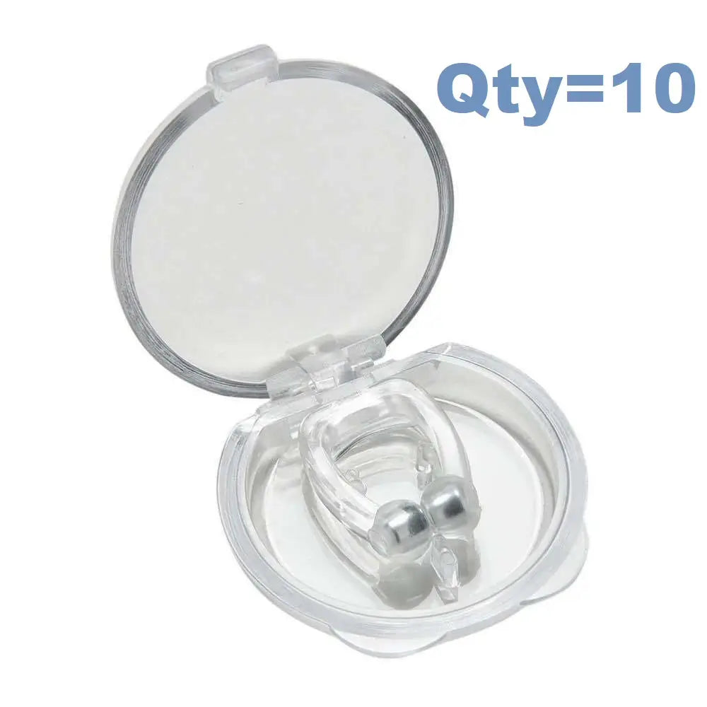 Magnetic Anti Snoring Nasal Dilator Stop Snore nose clip with Hygiene Case UK Stock