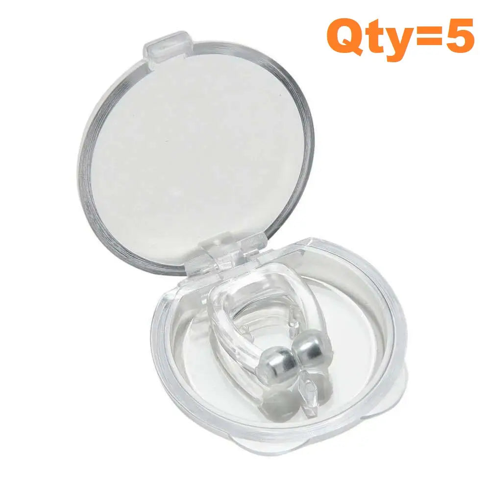 Magnetic Anti Snoring Nasal Dilator Stop Snore nose clip with Hygiene Case UK Stock