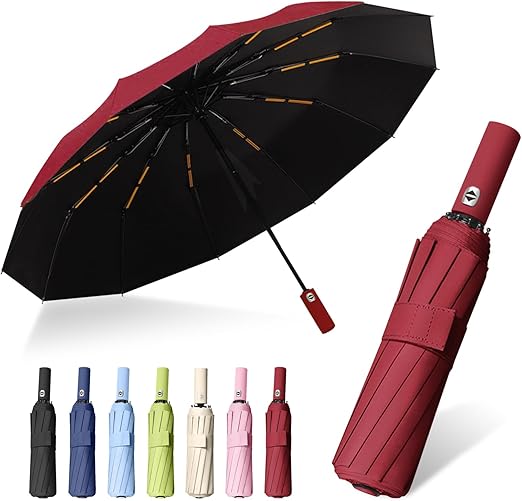 Windproof Travel Strong Compact Folding Umbrella