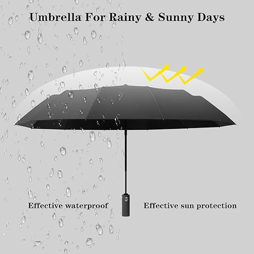 Windproof Travel Strong Compact Folding Umbrella