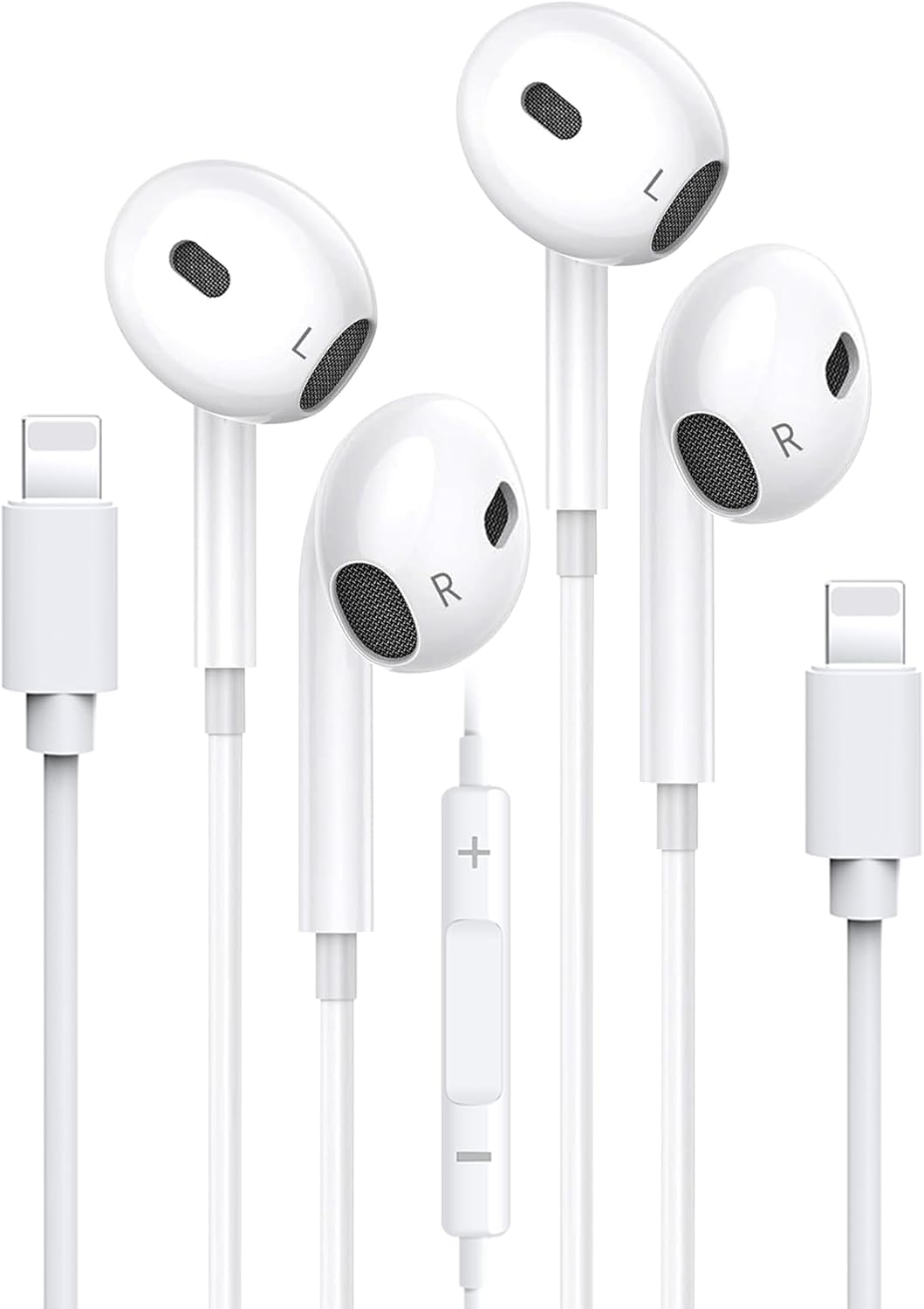 2 Pack In-Earphones for iPhone 14/14 Plus/14 Pro Max/13/12/Mini/11/X/XR/XS/8