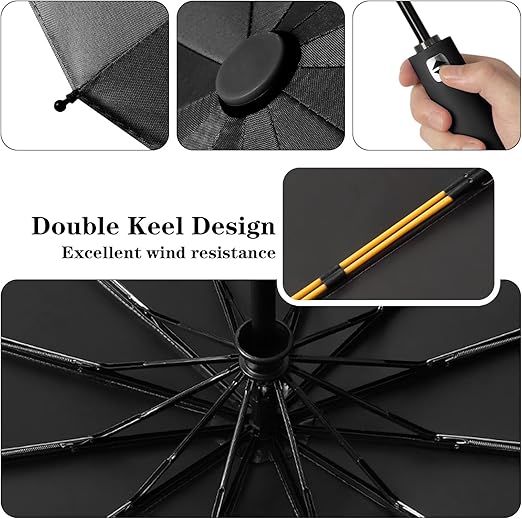 Windproof Travel Strong Compact Folding Umbrella