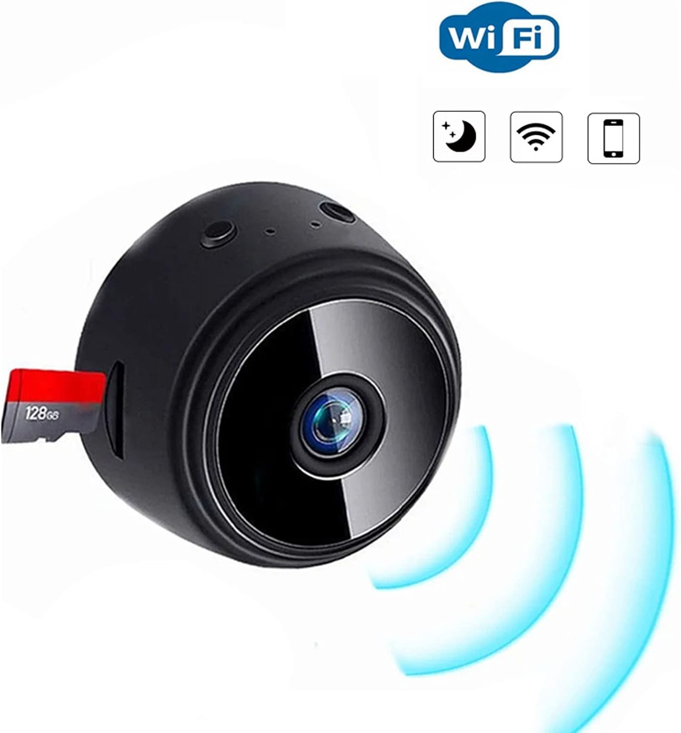 3 Pack A9 mini WiFi Indoor Wireless Camera Black