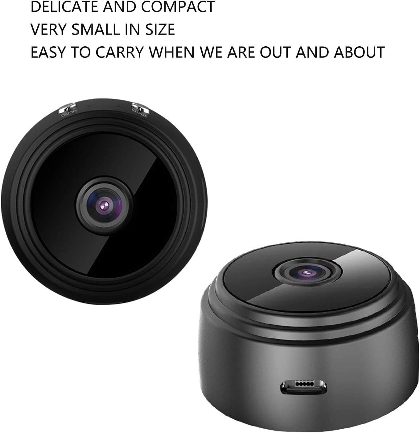 3 Pack A9 mini WiFi Indoor Wireless Camera Black