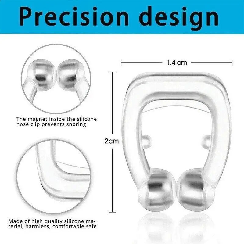 Anti-Snoring Nose Clip – Magnetic Silicone Snore Stopper for Better Sleep