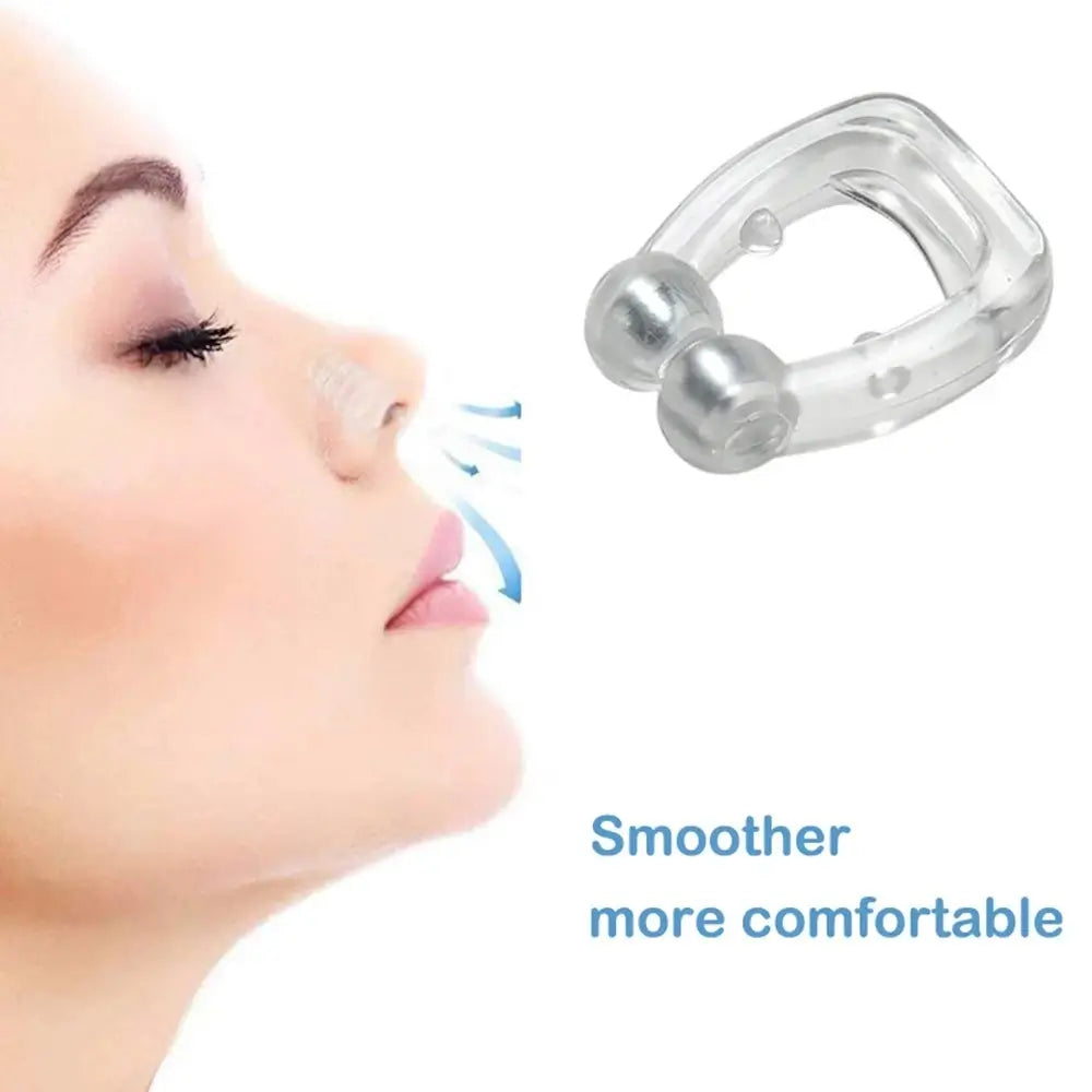 Anti-Snoring Nose Clip – Magnetic Silicone Snore Stopper for Better Sleep