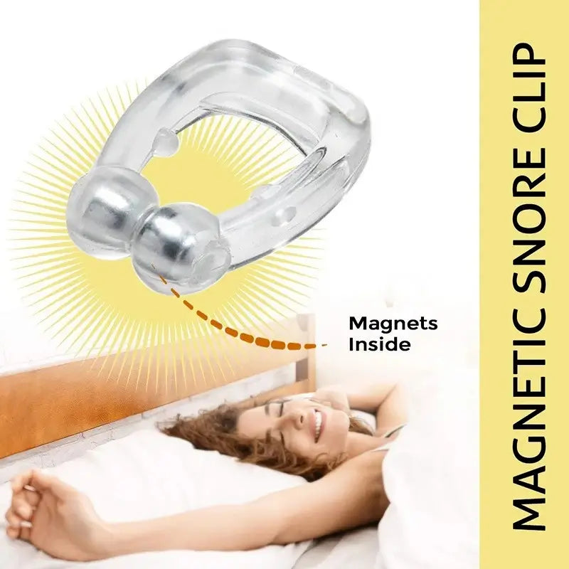 Anti-Snoring Nose Clip – Magnetic Silicone Snore Stopper for Better Sleep