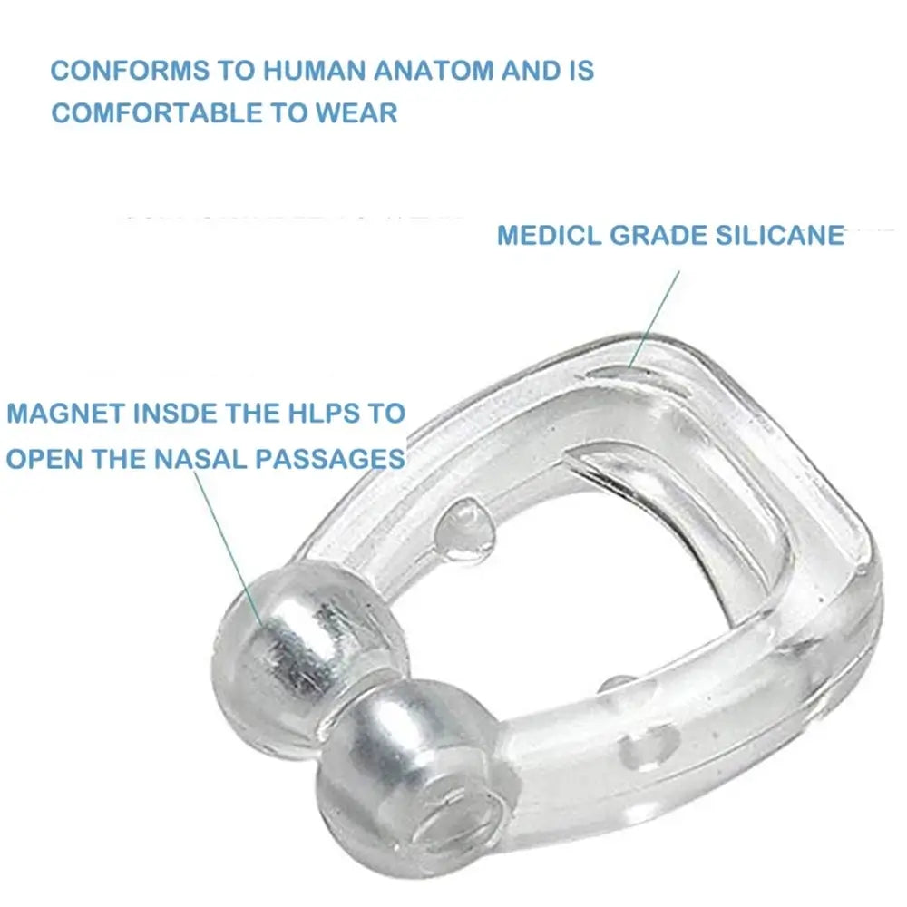 Anti-Snoring Nose Clip – Magnetic Silicone Snore Stopper for Better Sleep