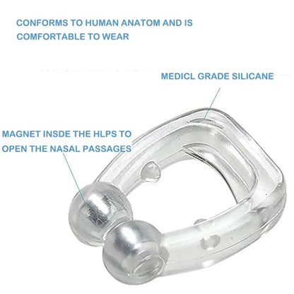 Anti-Snoring Nose Clip – Magnetic Silicone Snore Stopper for Better Sleep