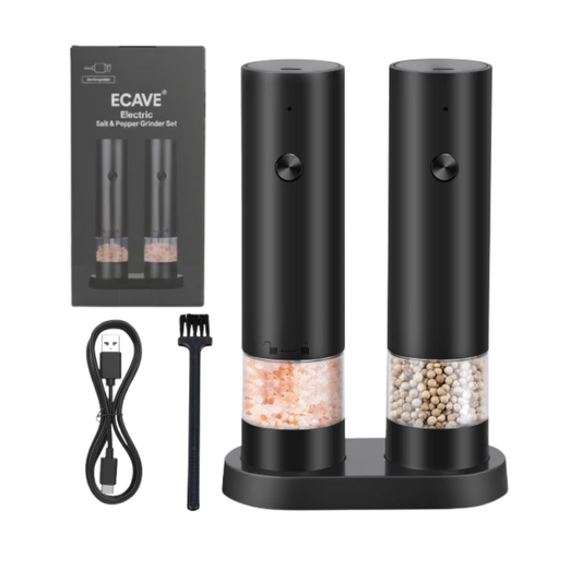 ECAVE Electric Salt and Pepper Grinder Set