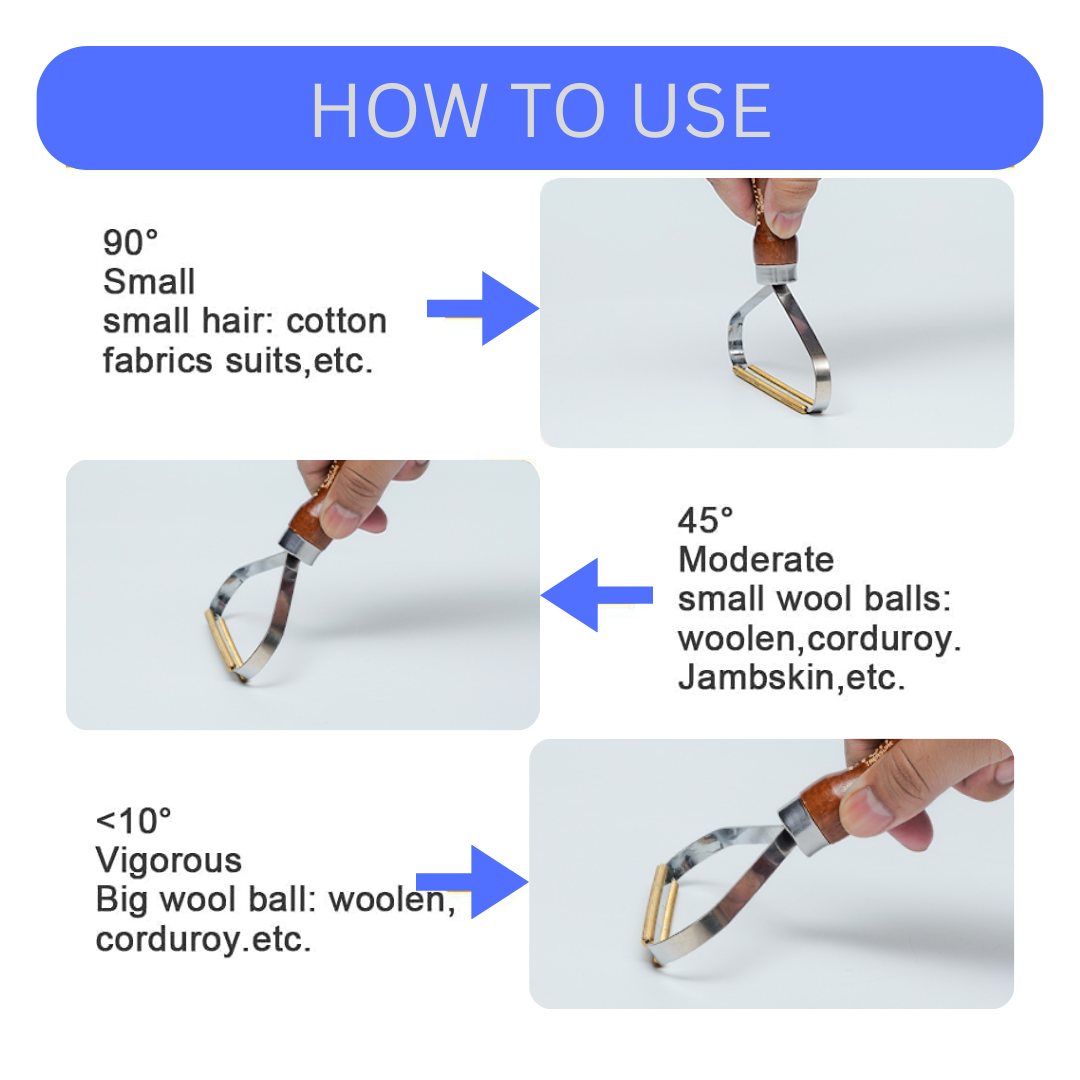 ECAVE Portable Lint Remover Carpet Scraper – Wooden handle