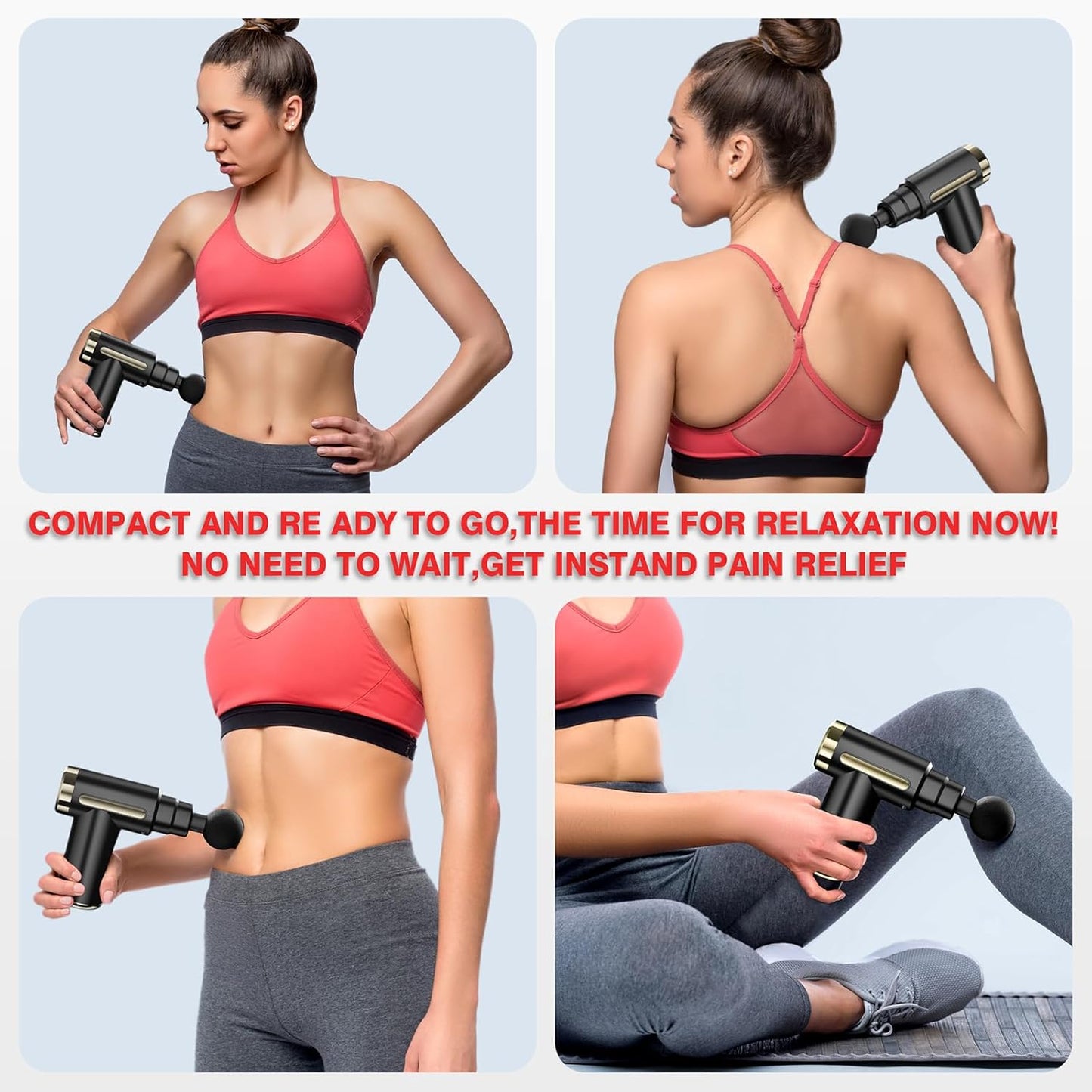 Massage Gun Deep Tissue with 4 Massage Heads