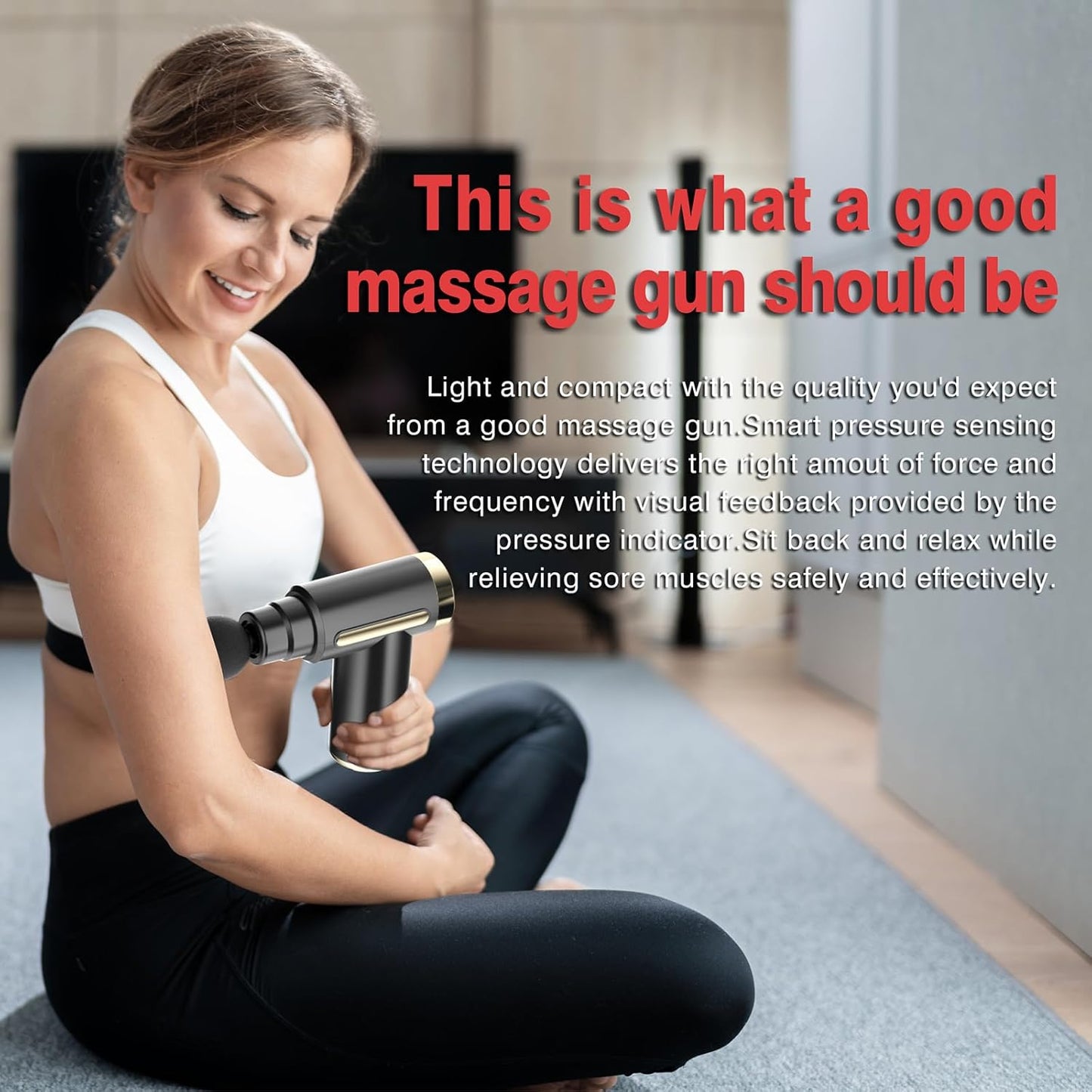 Massage Gun Deep Tissue with 4 Massage Heads