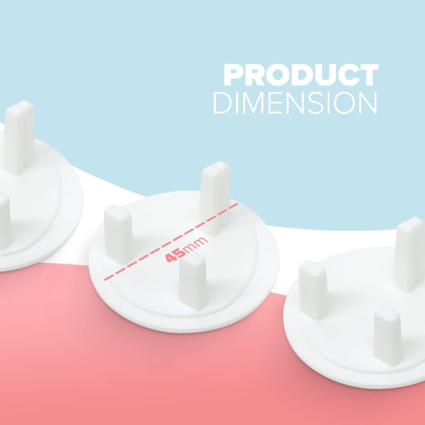 10 Pack Wall Plug Mains Electric Socket Safe Blank Cover