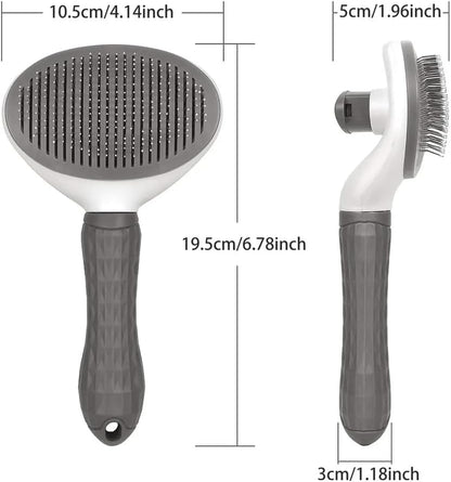 Pet Grooming Brush – Shedding & Flea Removal Comb for Cats & Dogs