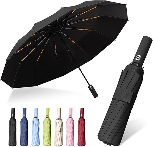 Windproof Travel Strong Compact Folding Umbrella