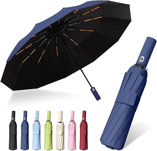 Windproof Travel Strong Compact Folding Umbrella