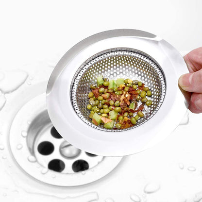 Kitchen Sink Drain Strainer Steel Plug Hole Bath Basin Hair Catcher Cover Filter