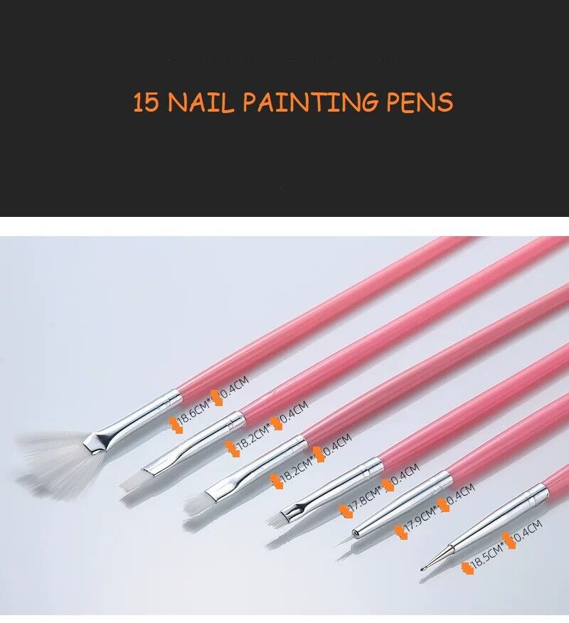15PCS Nail Art Brush Set