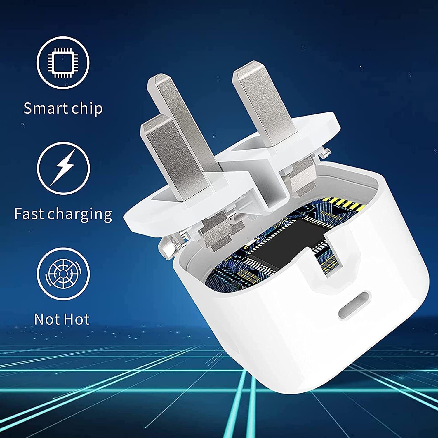 18W Fast Charger – OEM Quality PD USB-C Power Adapter for iPhone & iPad