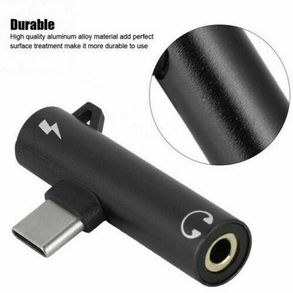 2-in-1 USB-C to 3.5mm AUX & Charger Adapter