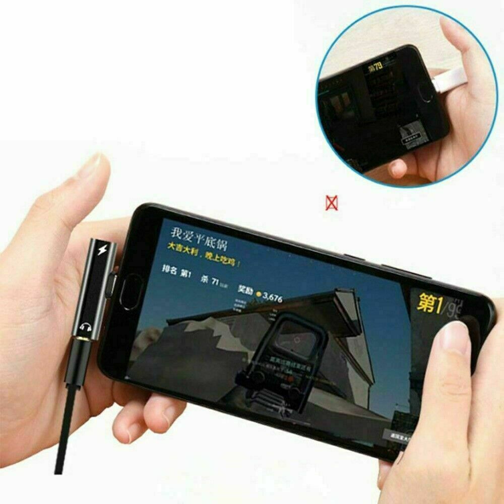2-in-1 USB-C to 3.5mm AUX & Charger Adapter