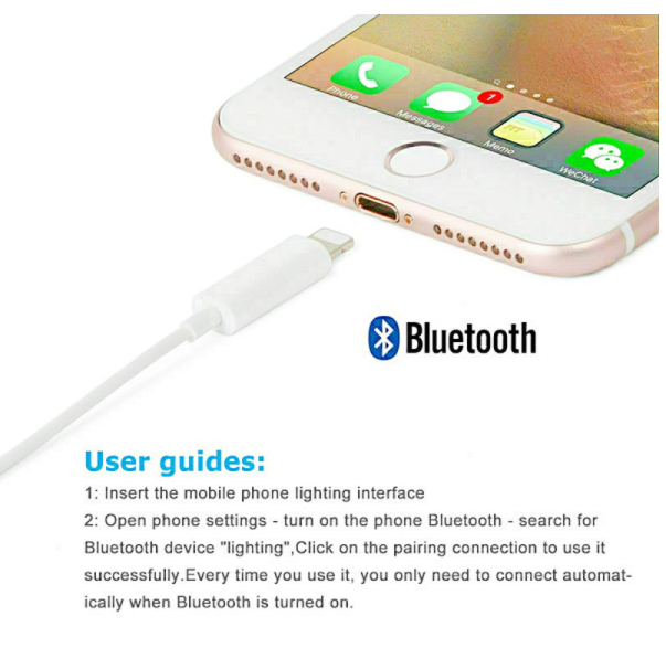 Adapter for iPhone 3.5mm Jack Connector cable Headphone Aux All IOS Device
