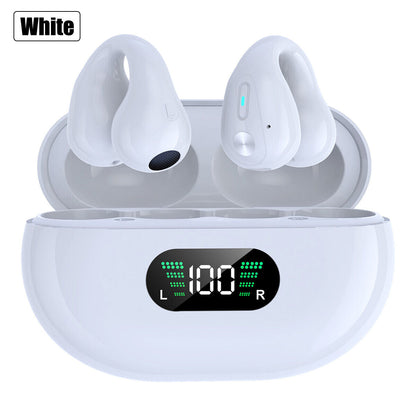 TWS Ear Bone Conduction Earring Type Sports Clip Ear Wireless Bluetooth Earphone