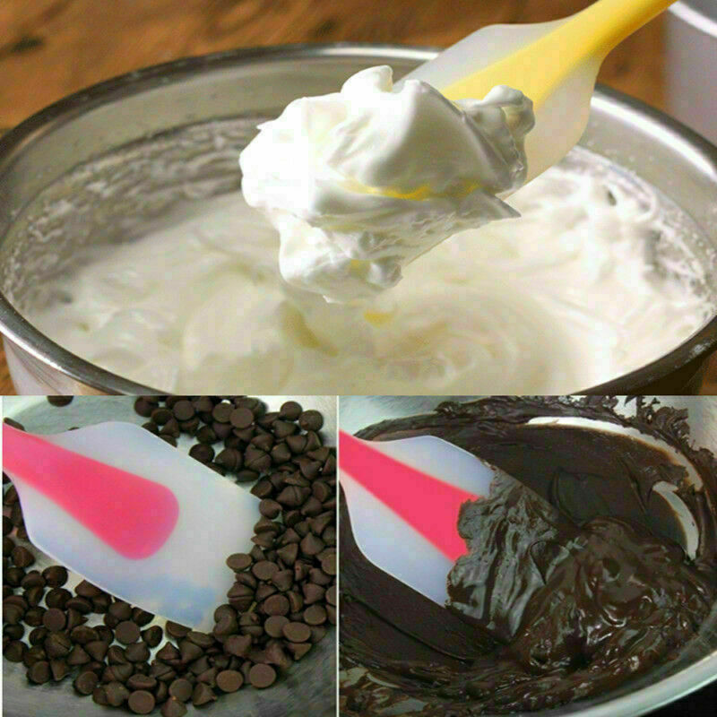 Silicone Spatula Heat Resistant Seamless Rubber Cake Mixing Scraper
