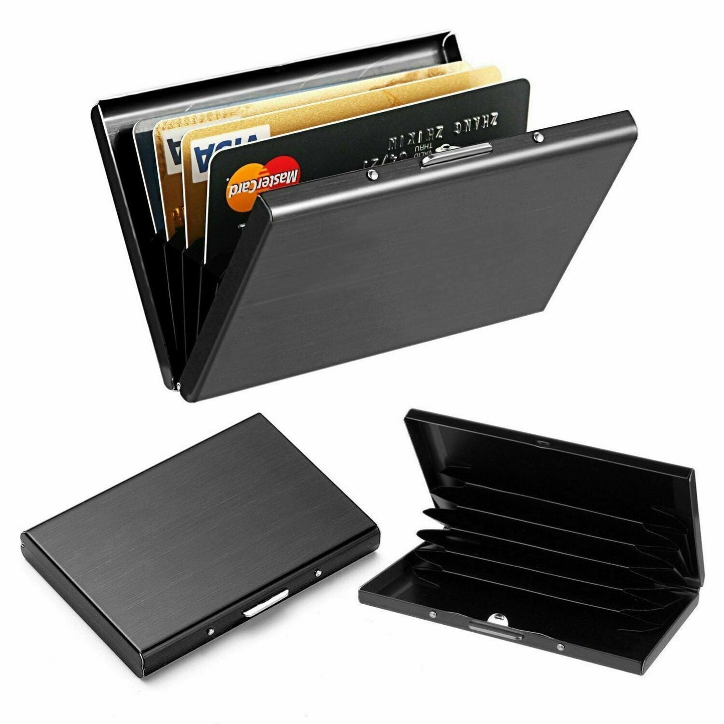 RFID Blocking Aluminum Protector Metal Wallet Credit Card Holders Thin Case Box