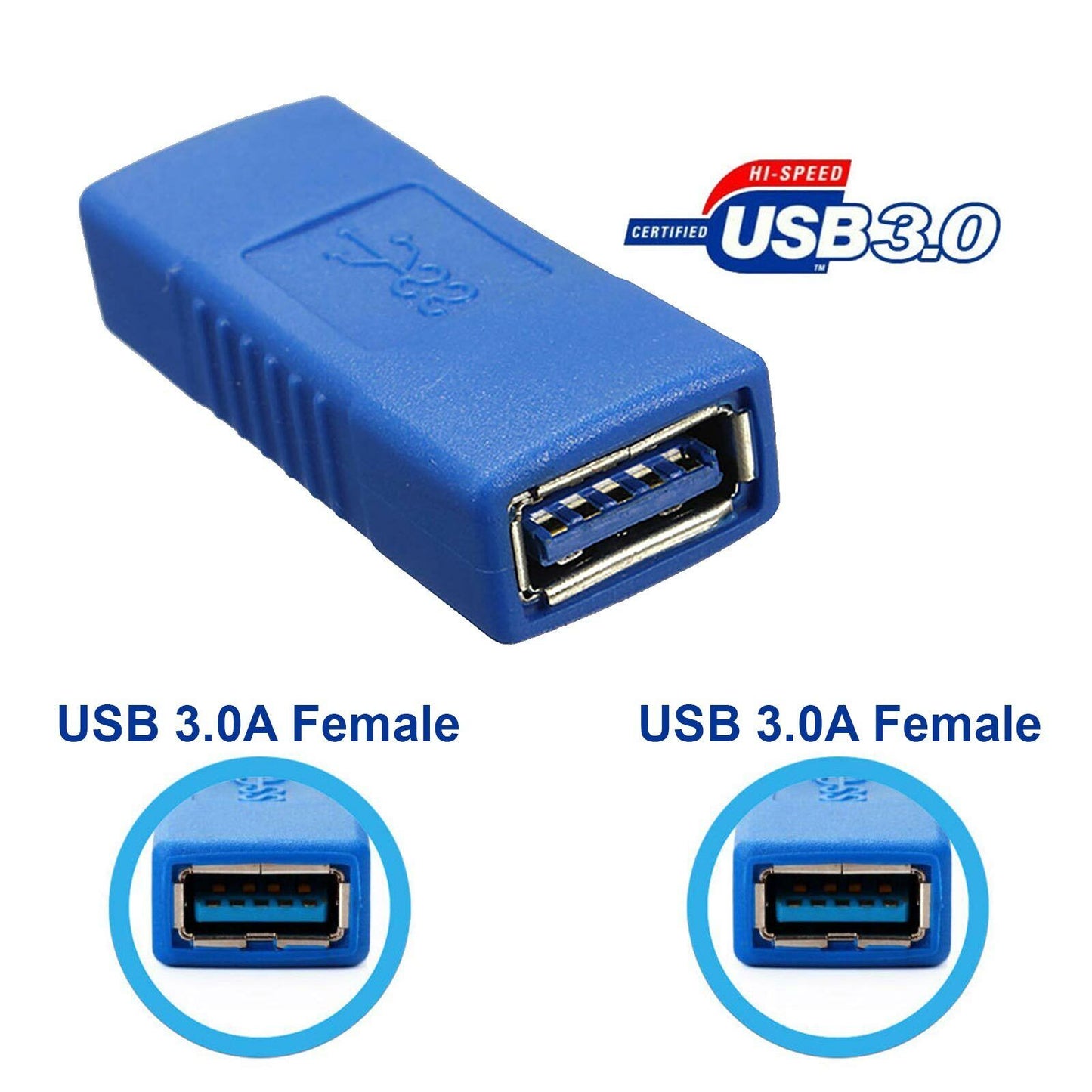 New USB 3.0 A Female to Female Converter Adapter Connector Joiner Coupler Cable