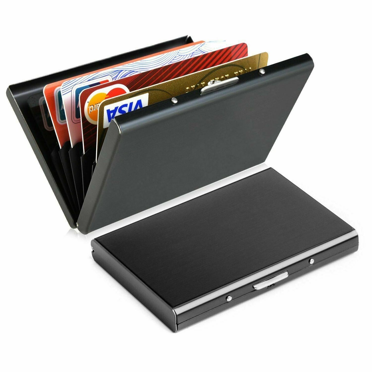 RFID Blocking Aluminum Protector Metal Wallet Credit Card Holders Thin Case Box