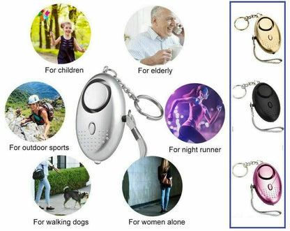 Safety Security Alarm Panic Rape Attack 140db Police Keyring Approved Personal