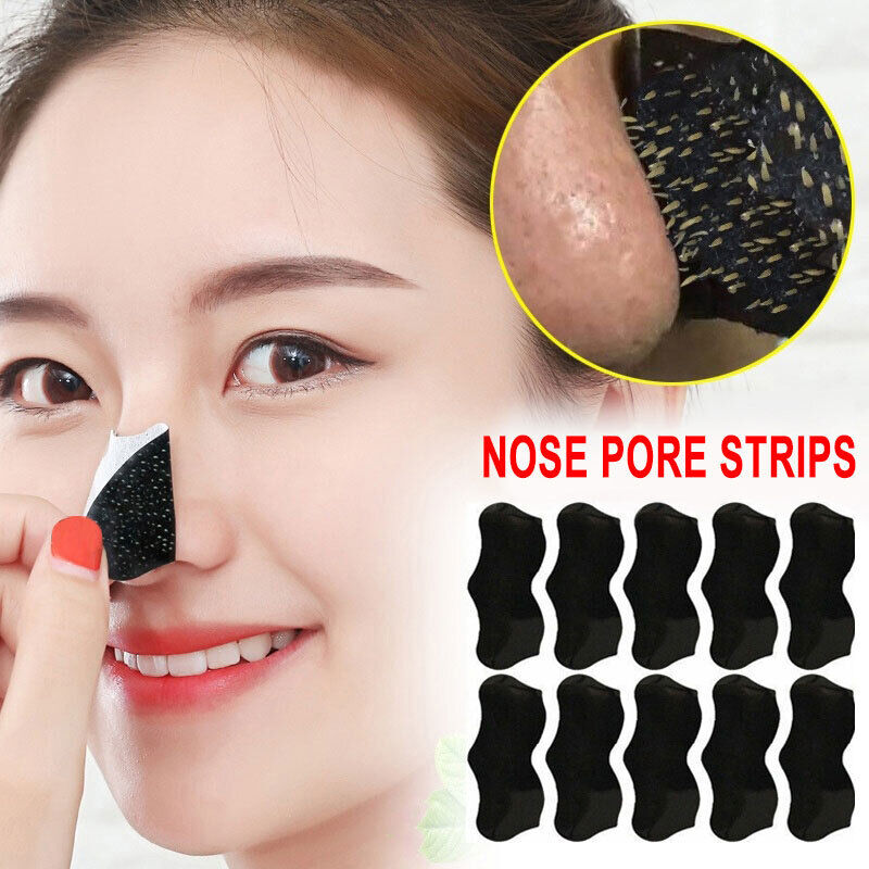 10x Nose Pore Deep Cleansing Strips Blackhead Remover Peel Off Mask Nose Sticker