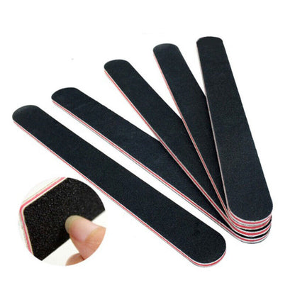 10x DOUBLE SIDED SENSASHES NAIL FILES EMERY BOARD STRAIGHT NAIL FILE KIT SET