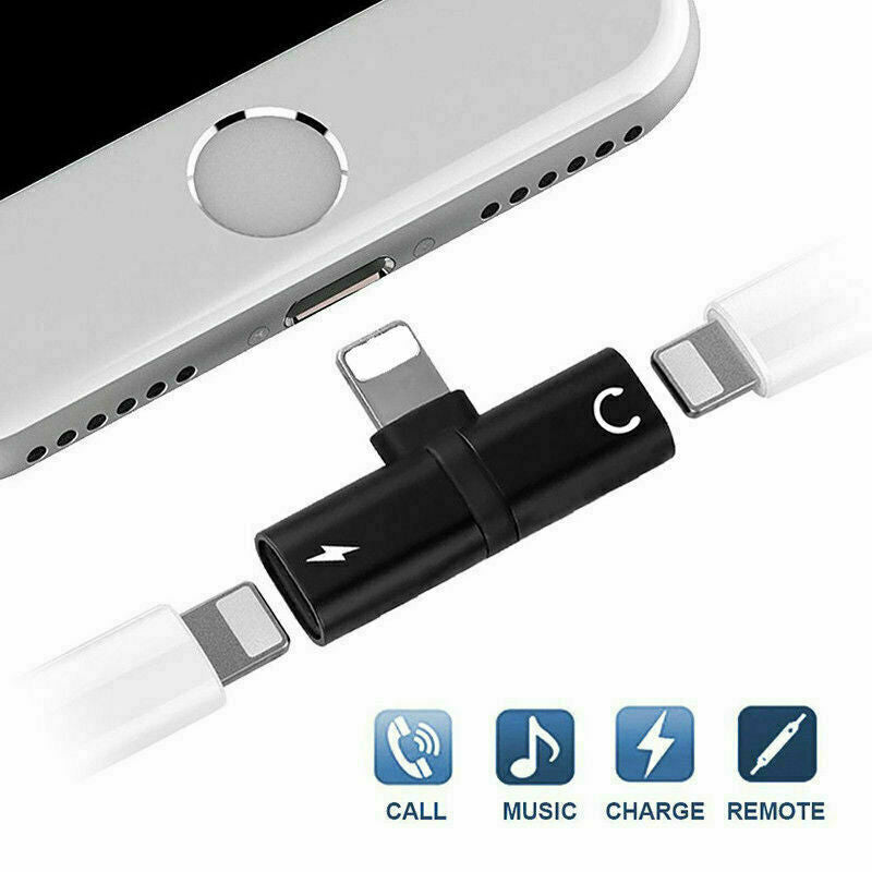 2in1 Adapter Splitter Dual Headphone Audio & Charger iPhone 13 12 11