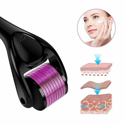 DERMA ROLLER 540 Titanium Micro Needle Facial Skin Roller Cellulite Hair Growth