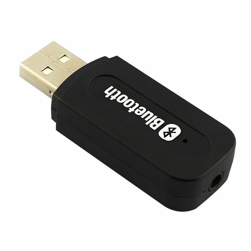 3.5mm to USB Bluetooth Wireless Receiver AUX Audio Stereo Music Adapter Car Kit