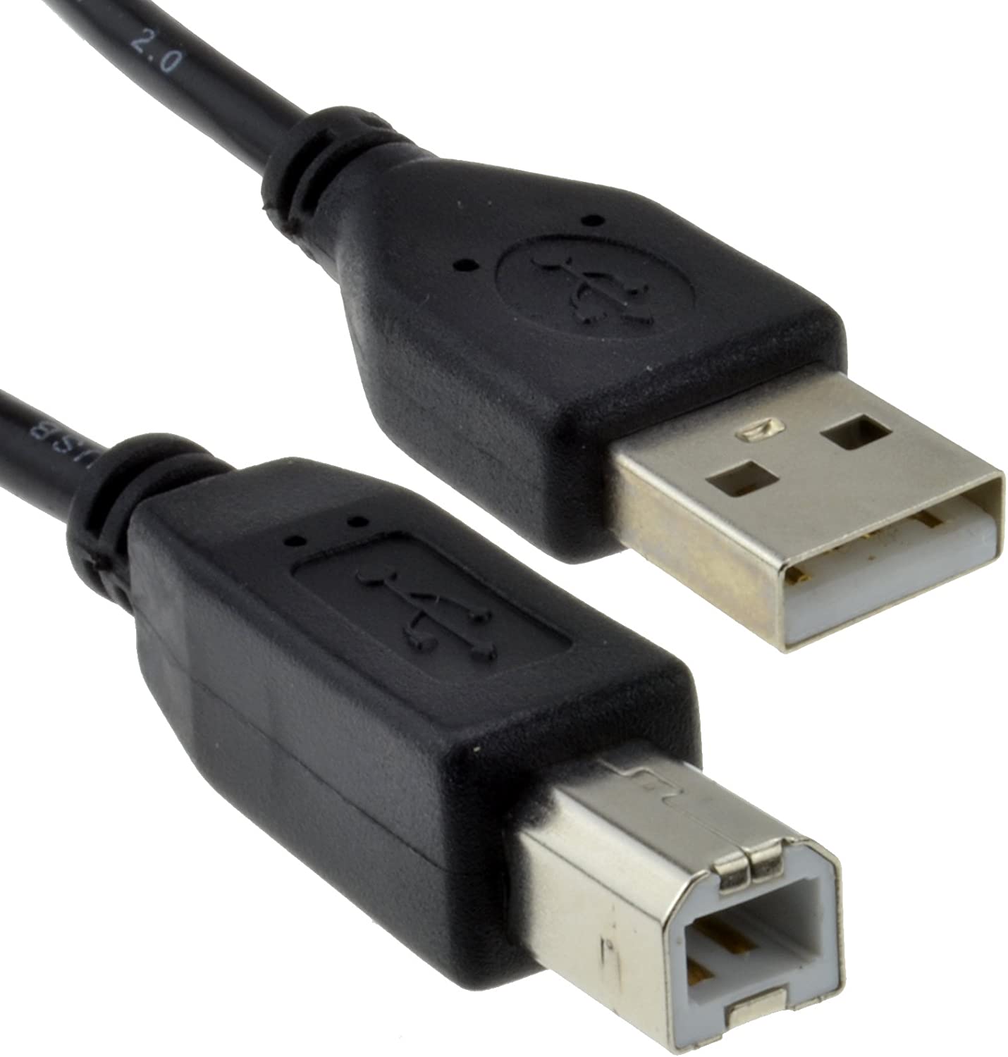 USB Printer Cable 2.0 24AWG Lead A to B 25cm/50cm/1m/2m/3m/5m Kodak Epson HP