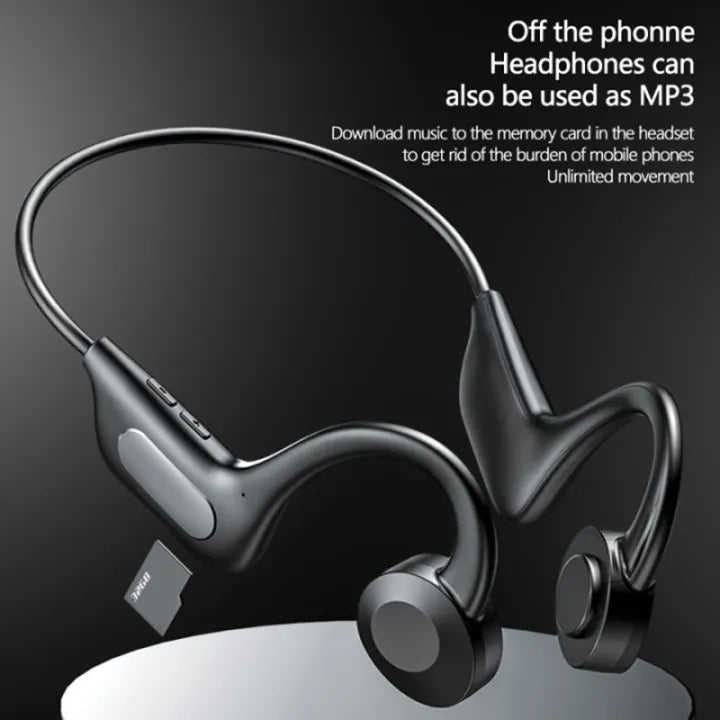 Bone Conduction Earphones Wireless Bluetooth Headset Sport Waterproof Headphones
