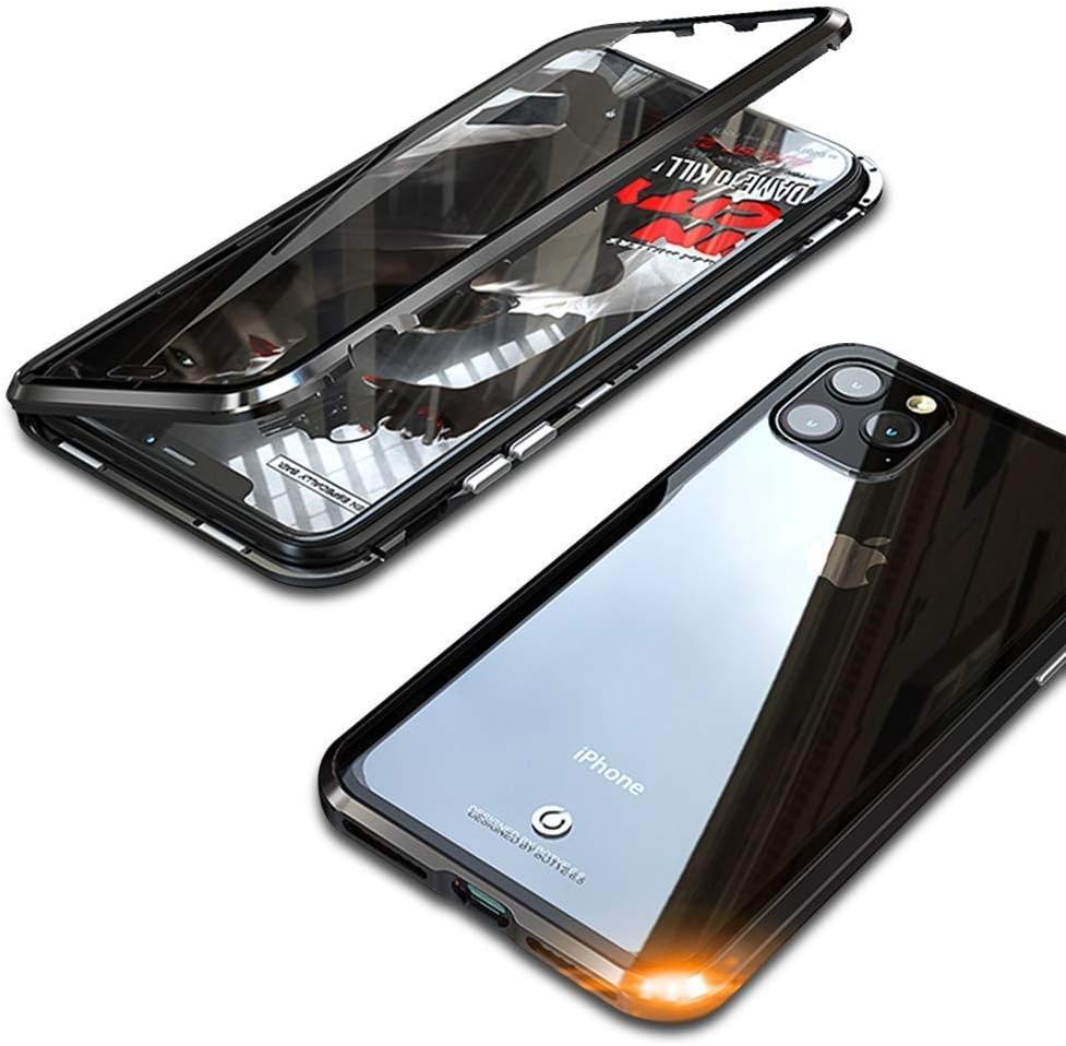 360°FRONT + BACK GLASS Magnetic Phone Case iPhone