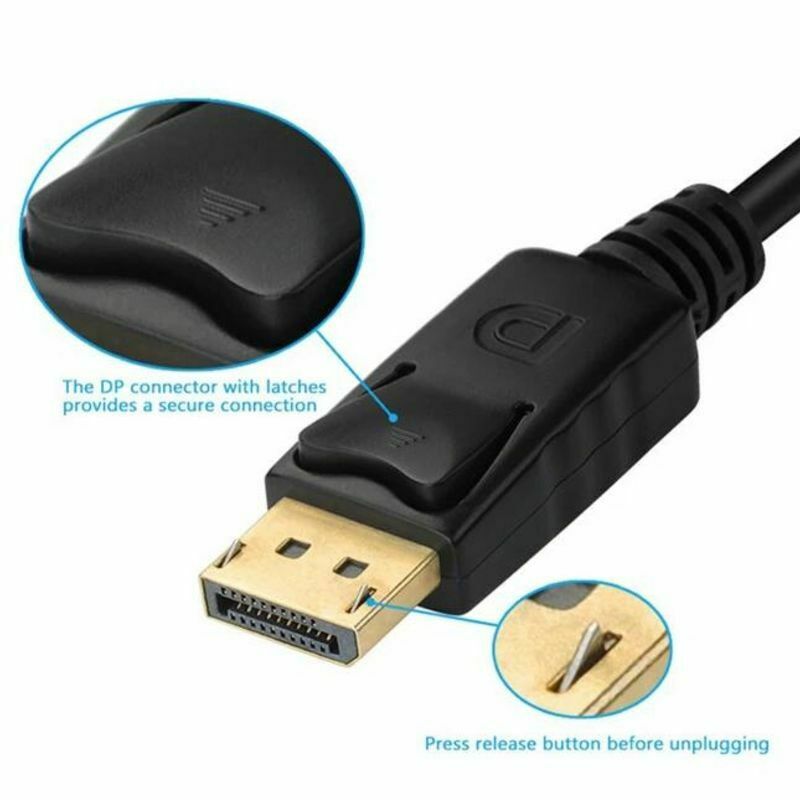 HD Display Port DP Male to VGA Female Adapter Converter Cable Lead DisplayPort